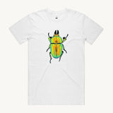 Golden Stag Beetle Unisex T shirt White by High Tees