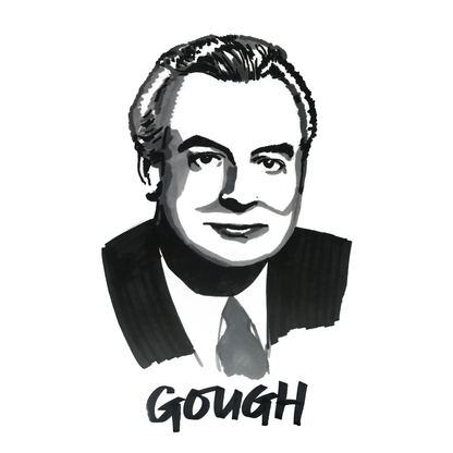 Gough Whitlam Original Drawing. ©High Tees