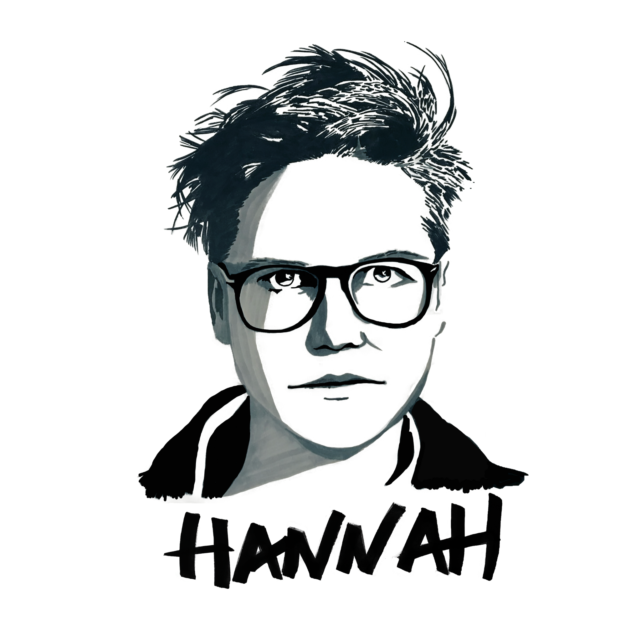 Hannah Gadsby Original Drawing. ©High Tees