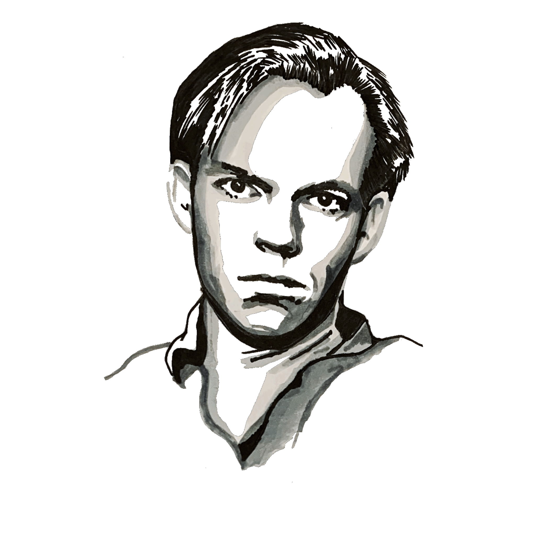 Hugo Weaving Original Drawing. ©High Tees