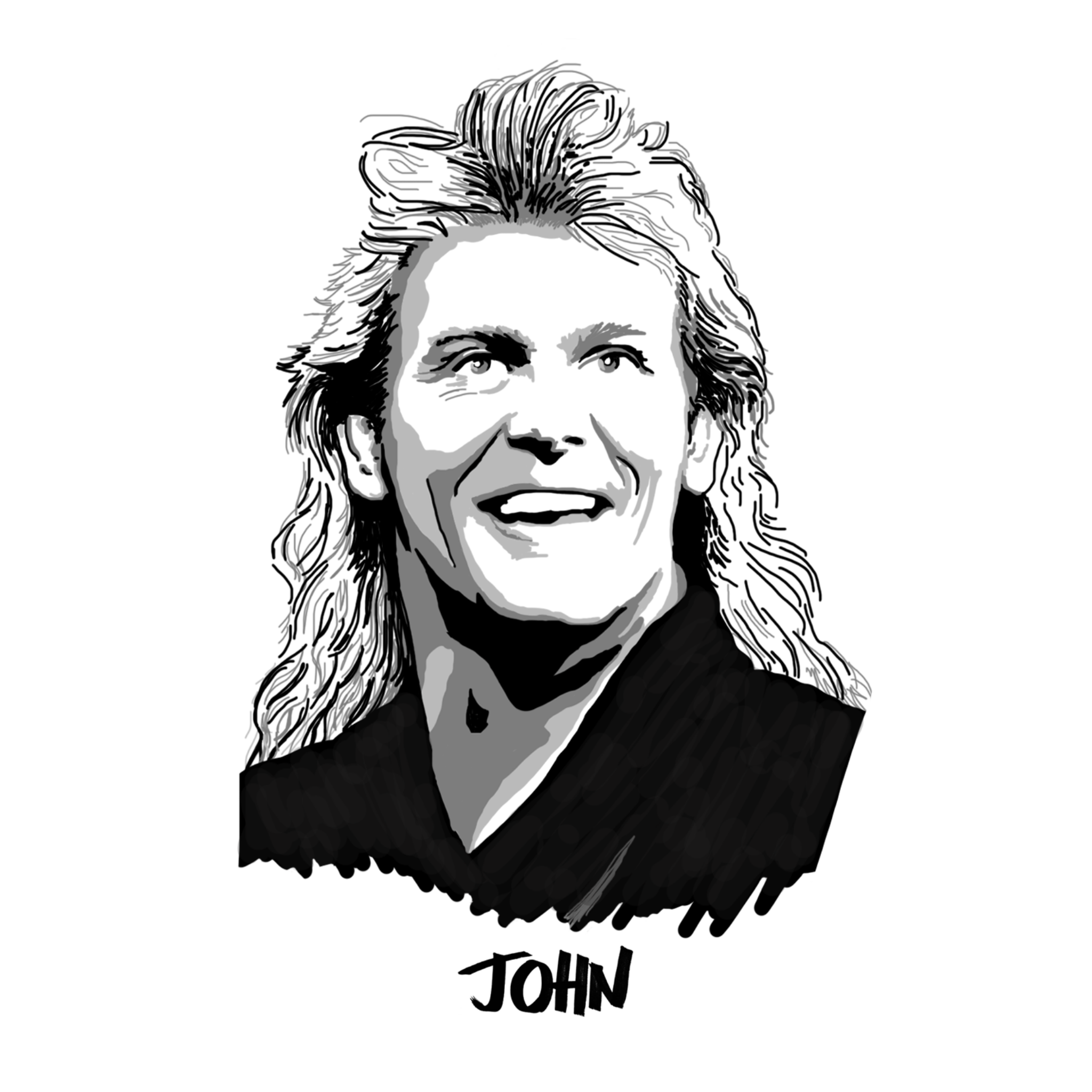 John Farnham original drawing. ©High Tees