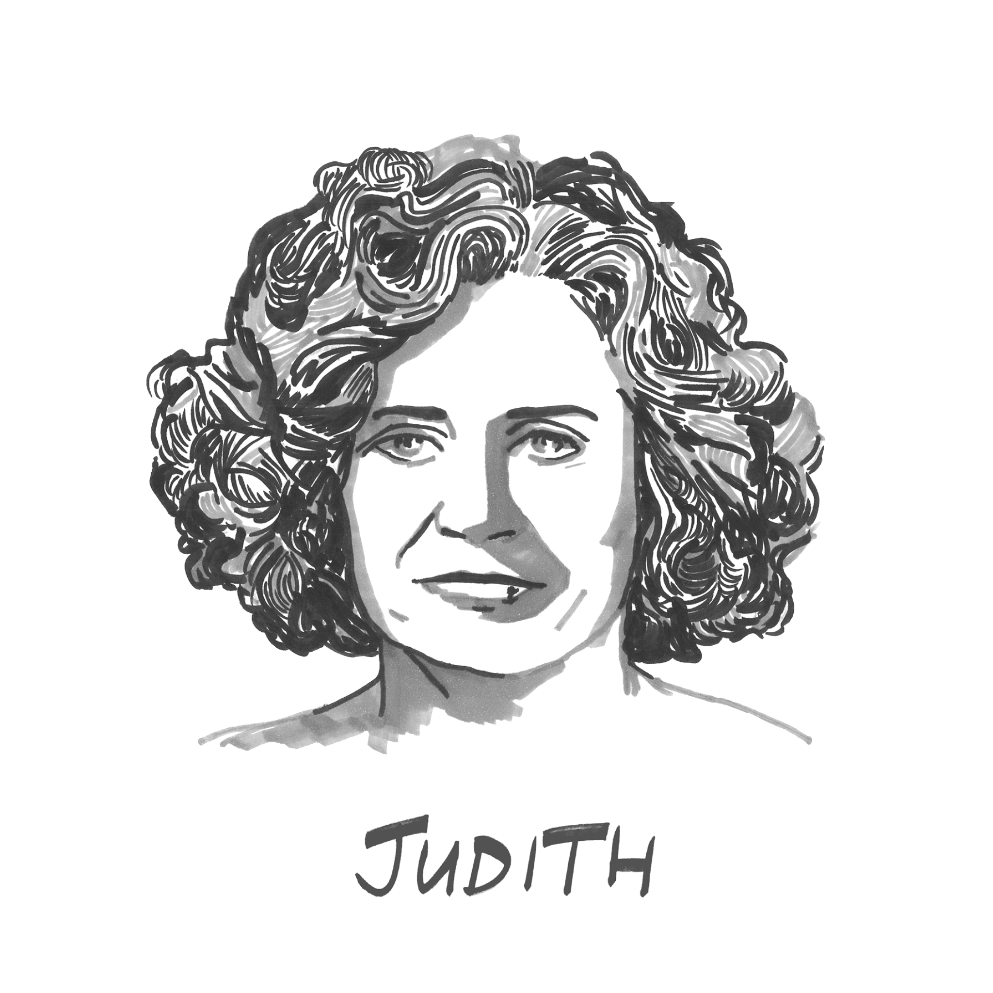 Judith Lucy Original Drawing. ©High Tees
