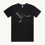 Kangaroo Big Black T shirt by High Tees.