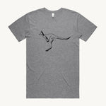 Kangaroo Big Gray T shirt by High Tees.
