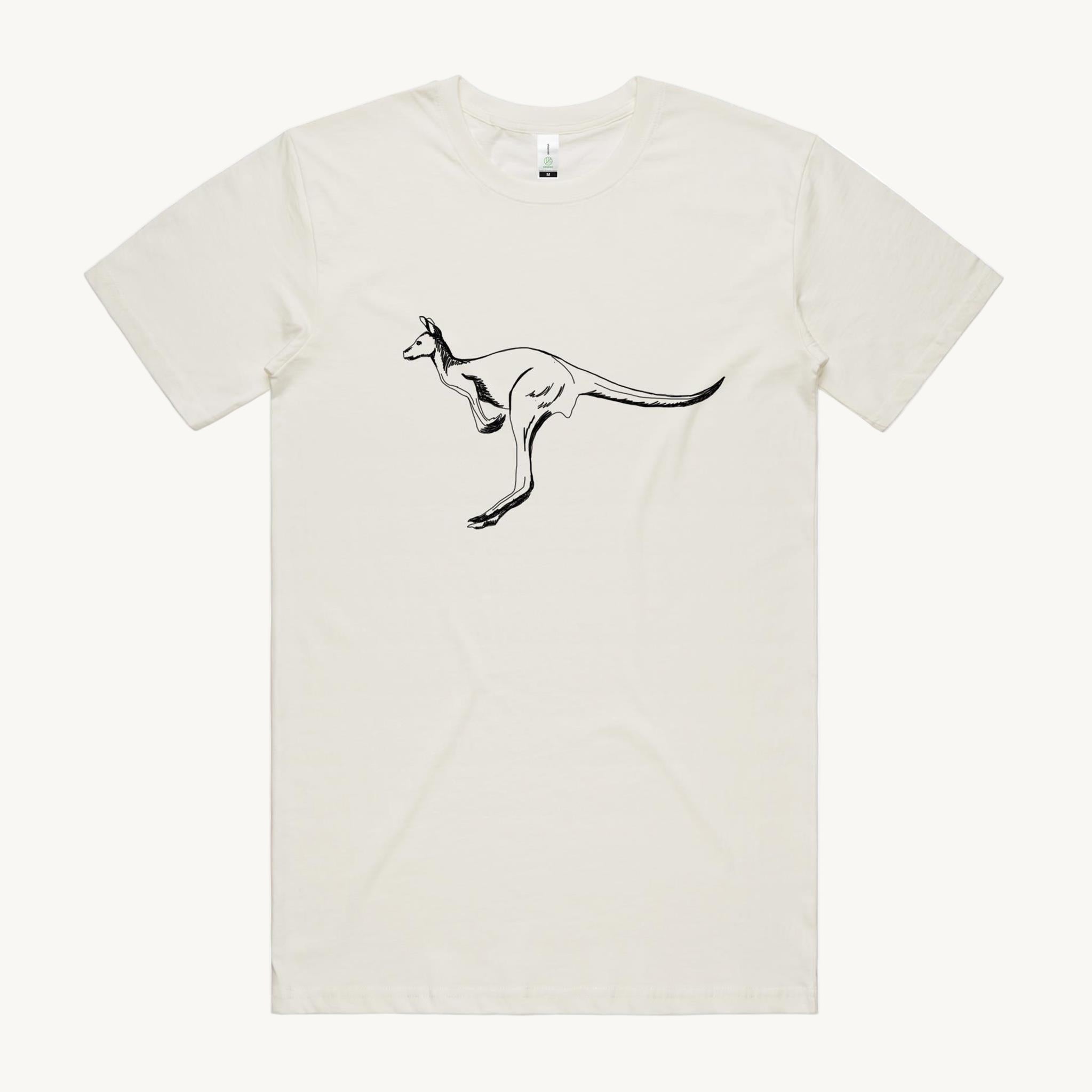 Kangaroo Big Natural T shirt by High Tees.