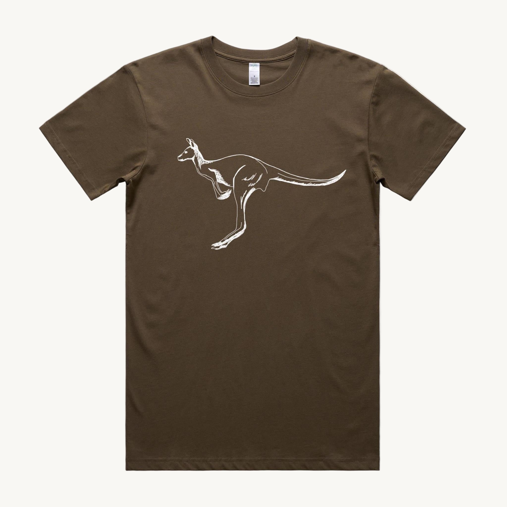 Kangaroo Big Walnut T shirt by High Tees.