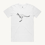 Kangaroo Big White T shirt by High Tees.