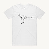Kangaroo Big White T shirt by High Tees.