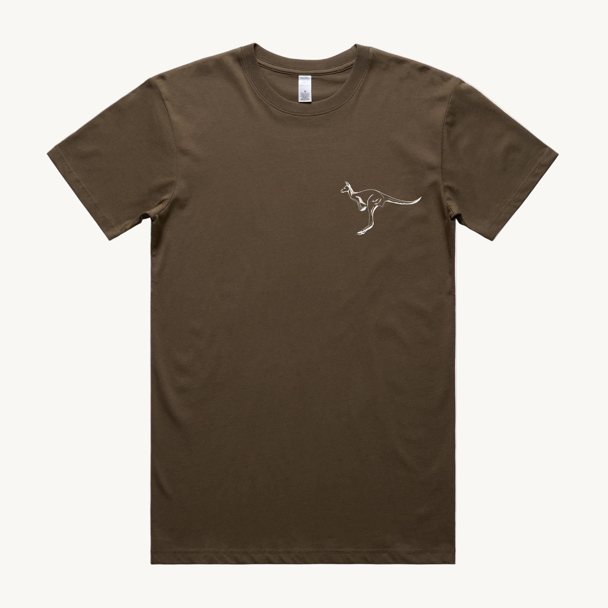 Kangaroo Walnut T shirt by High Tees.