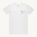 Kangaroo White T shirt by High Tees.