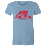 King Brown Snake Red Print Women' s T shirt