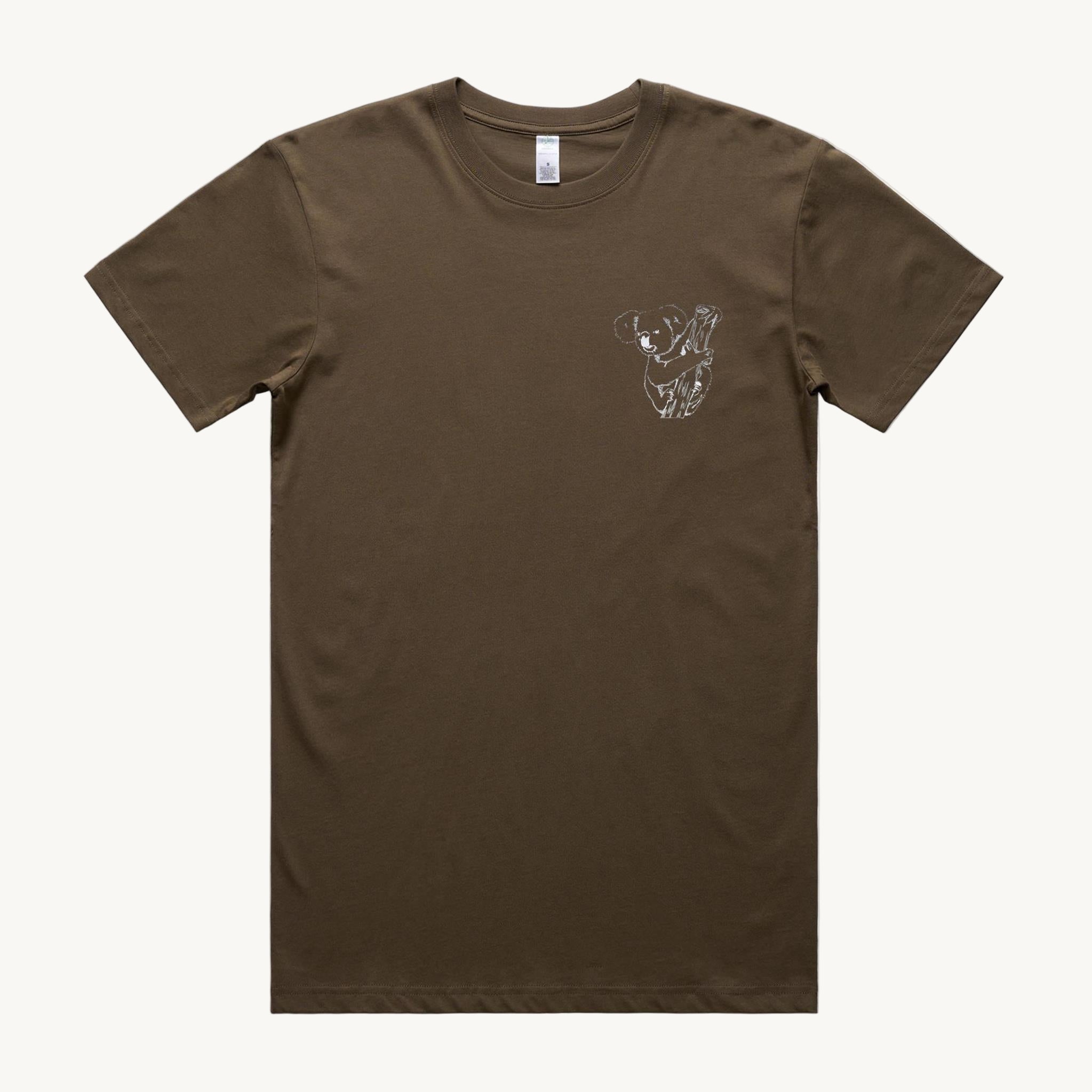 Koala Walnut Regular T shirt by High Tees.