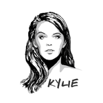 Kylie Minogue 90s original drawing. ©High Tees