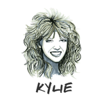 Kylie Minogue original drawing. ©High Tees