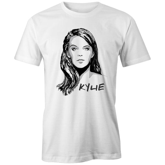 Kylie Minogue T-shirt – High Tees Australian music legend graphic tee, printed to order in Melbourne.