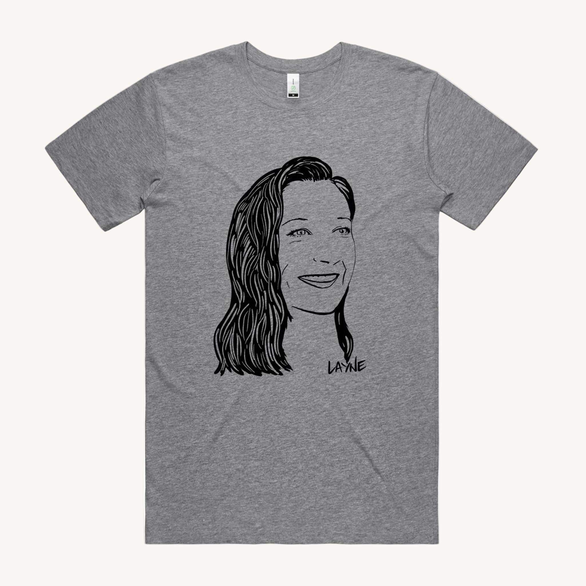 Layne T shirt grey by High Tees. 