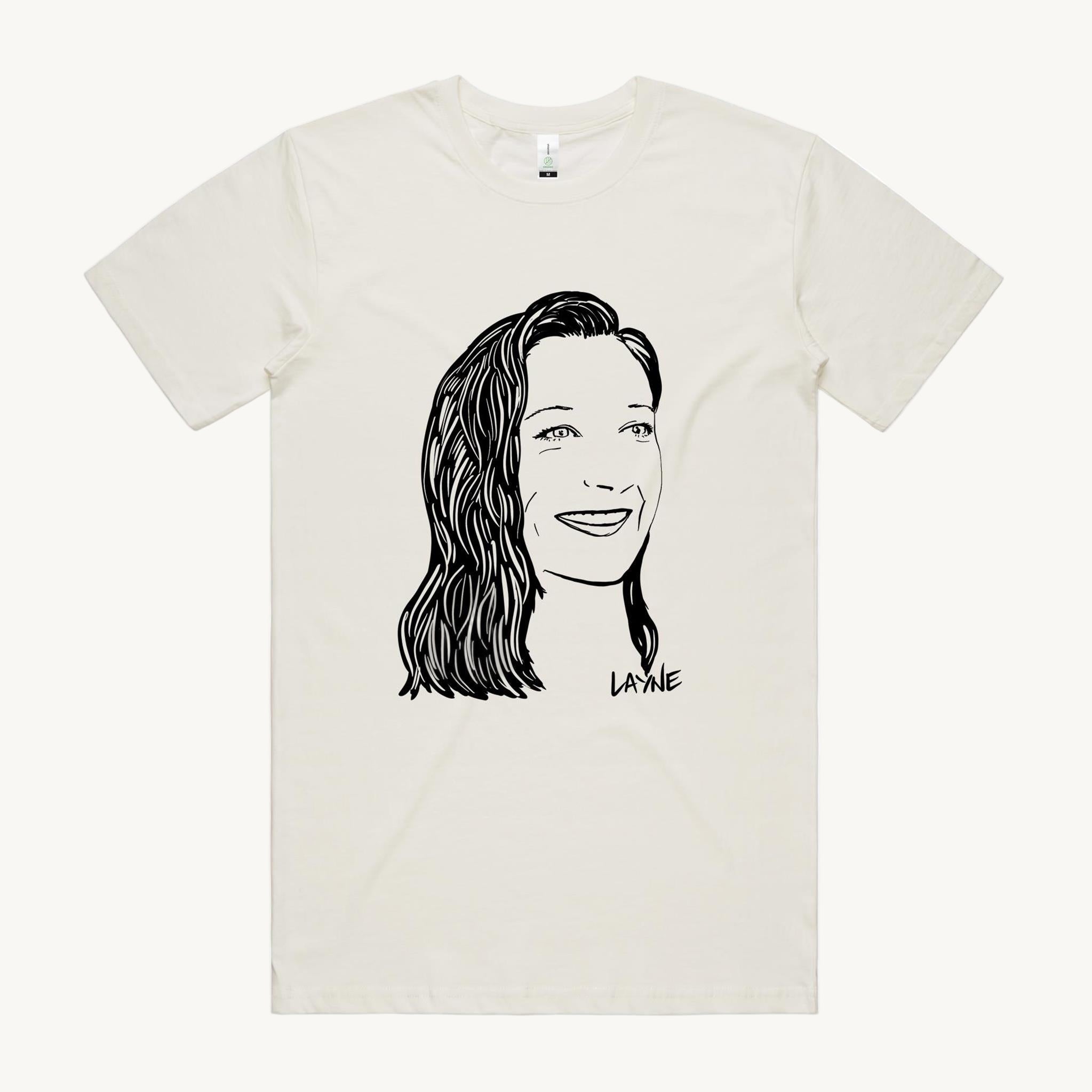 Layne T shirt natural  by High Tees. 