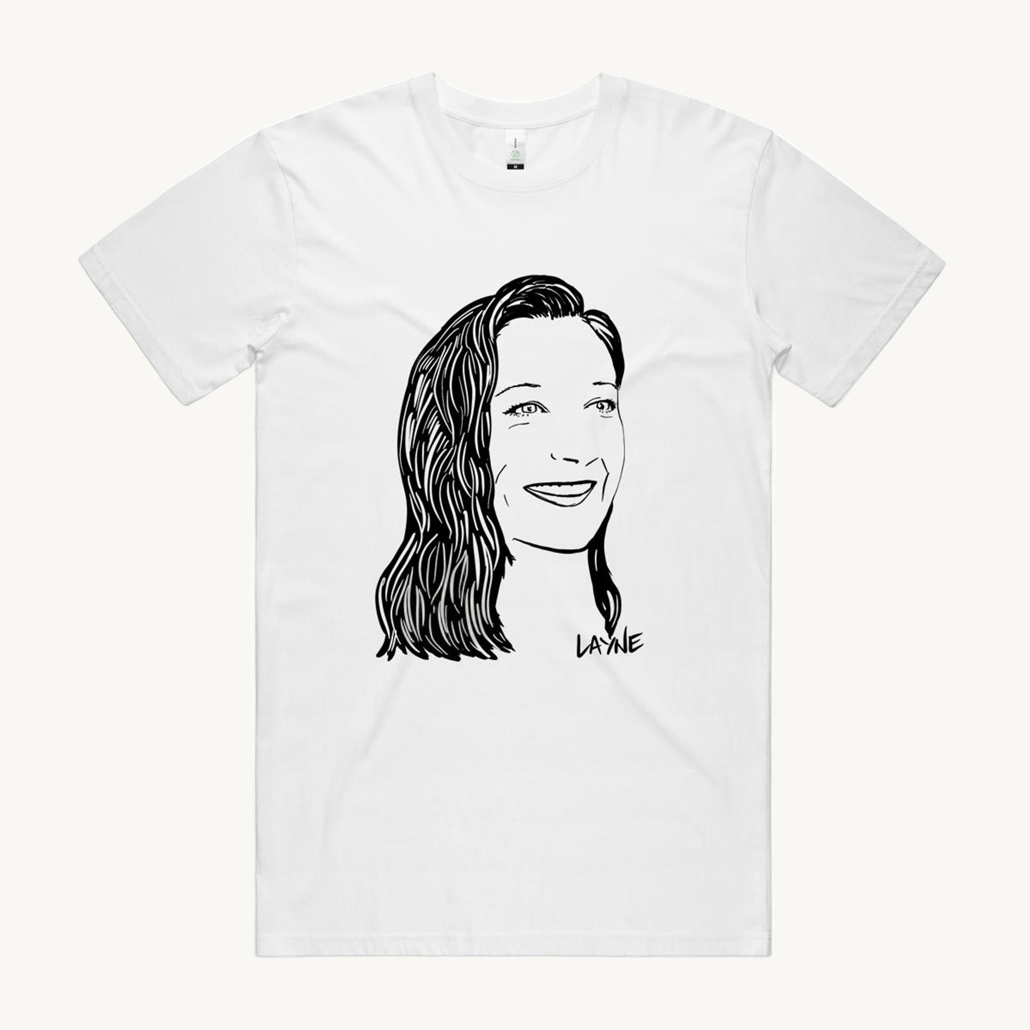 Layne T shirt white by High Tees. 