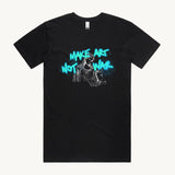 Make Art not War Regular T shirt Black by High Tees