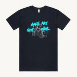 Make Art not War Regular T shirt Navy by High Tees