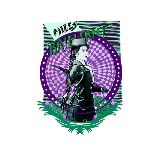 Miles Franklin original illustration. High Tees Australia. ©High Tees 