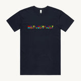 Multiculturalist T shirt Navy by High 
Tees