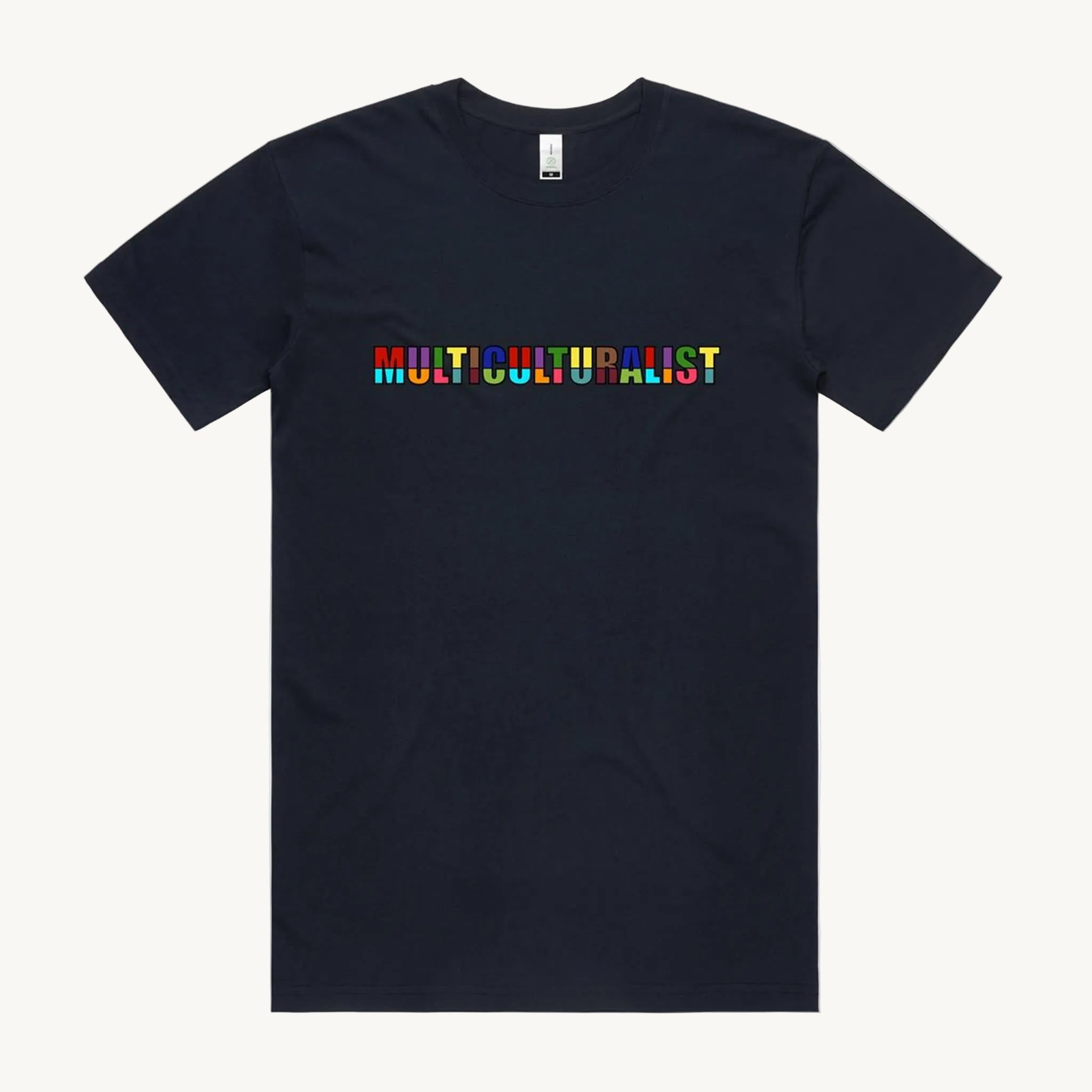 Multiculturalist T shirt Navy by High 
Tees