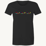 Multiculturalist Womens T shirt Black by High Tees