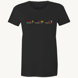 Multiculturalist Womens T shirt Black by High Tees