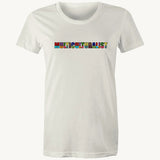 Multiculturalist Womens T shirt Natural by High Tees