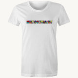 Multiculturalist Womens T shirt White by High Tees