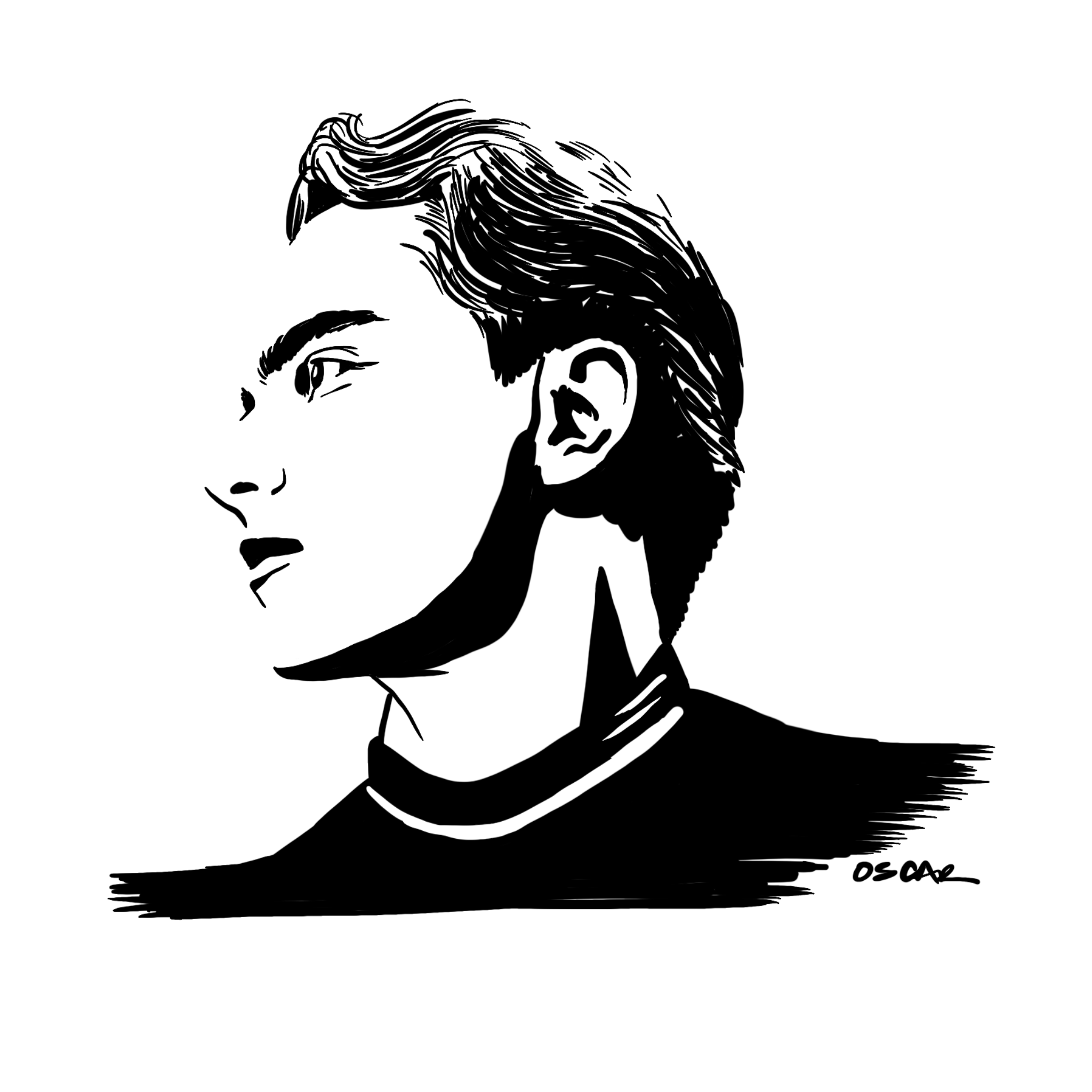 Oscar Piastri Drawing. ©High Tees