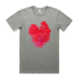 Red Finger Coral Graphite T shirt by High Tees