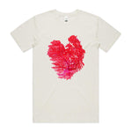 Red Finger Coral Natural T shirt by High Tees.