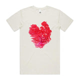Red Finger Coral Natural T shirt by High Tees.