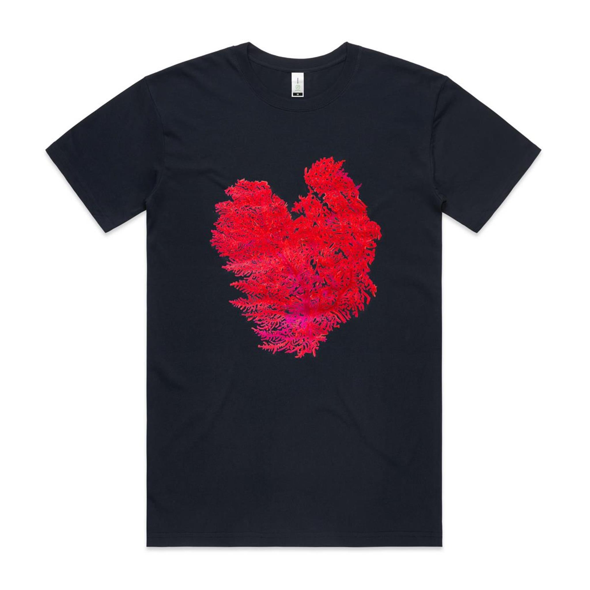 Red Finger Coral Navy T shirt