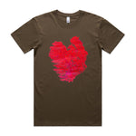 Red Finger Coral Walnut T shirt by High Tees.