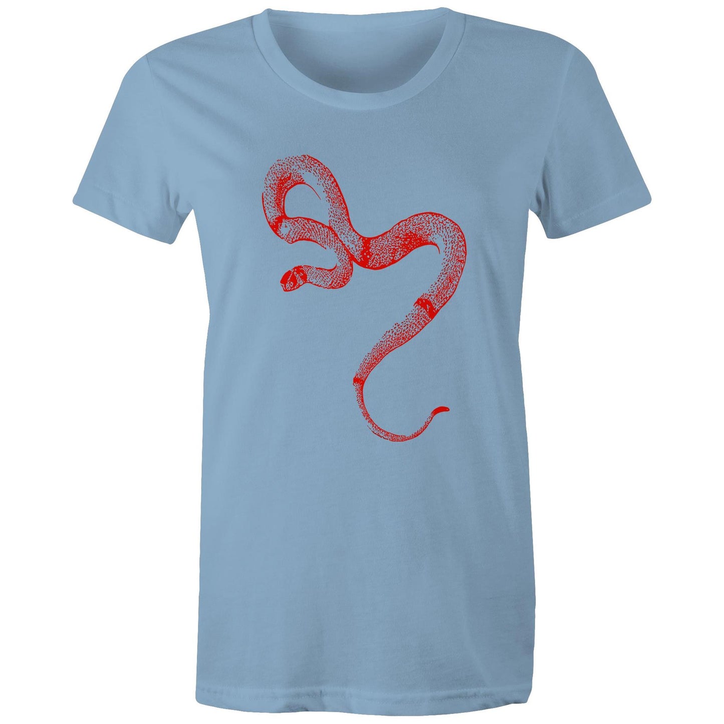 Ringed Brown Snake Red - Women's Maple Tee