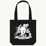 Sir David Attenborough Tote Bag Black by High Tees