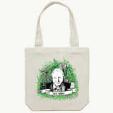 Sir David Attenborough Tote Bag Natural by High Tees