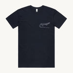Skink T shirt Navy by High Tees.