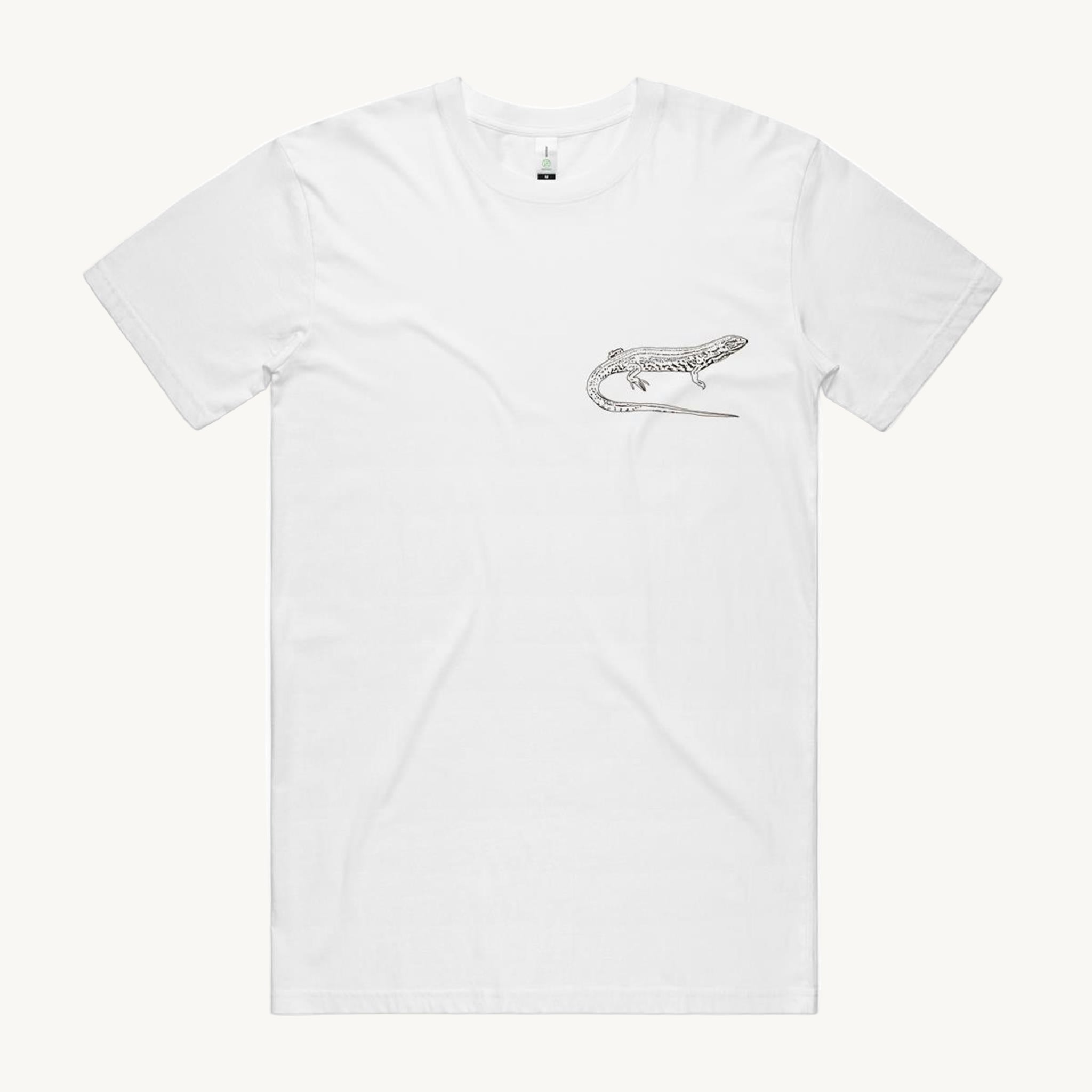 Skink T shirt White by High Tees.