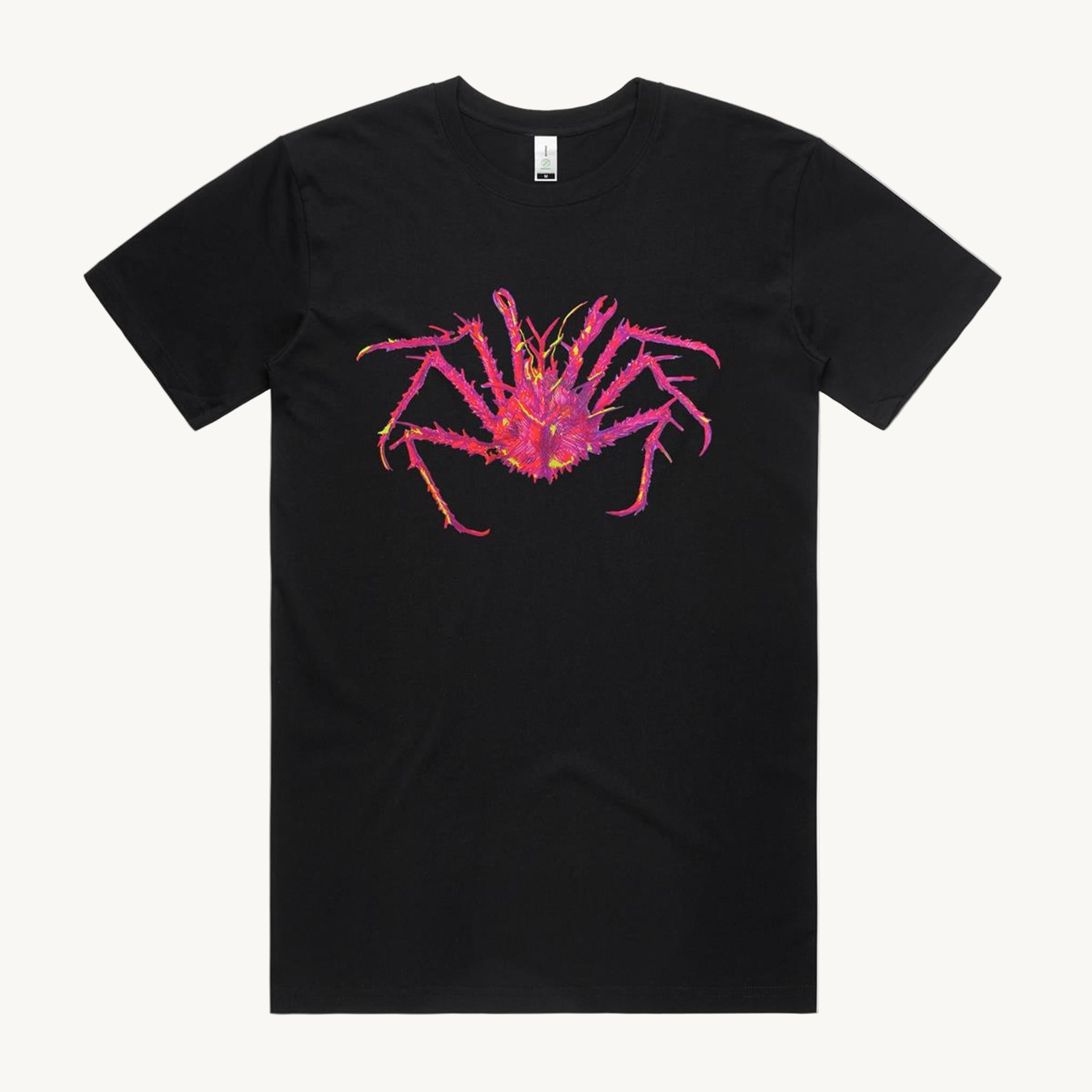 Spider Crab Black T shirt by High Tees. 
