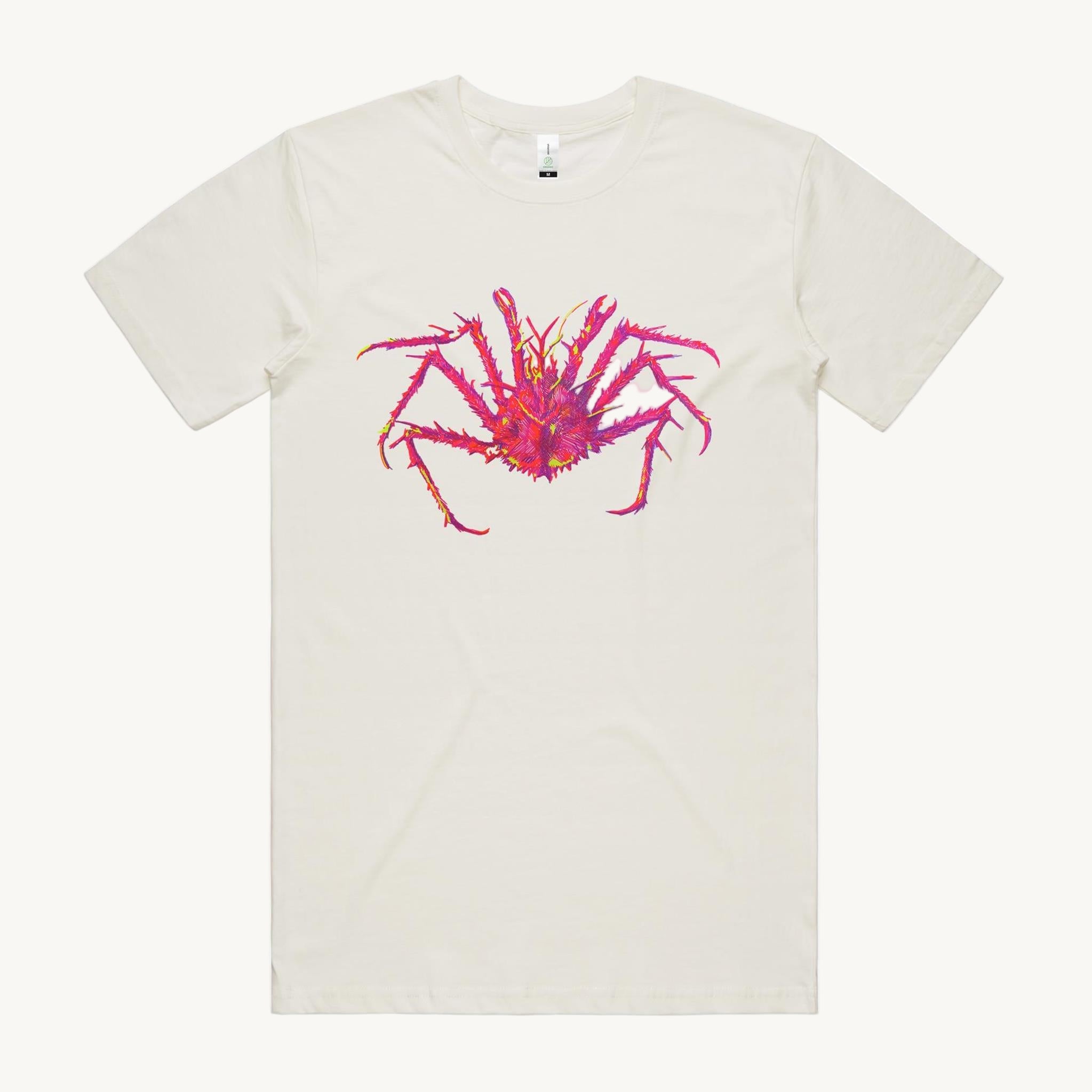 Spider Crab Natural T shirt by High Tees. 