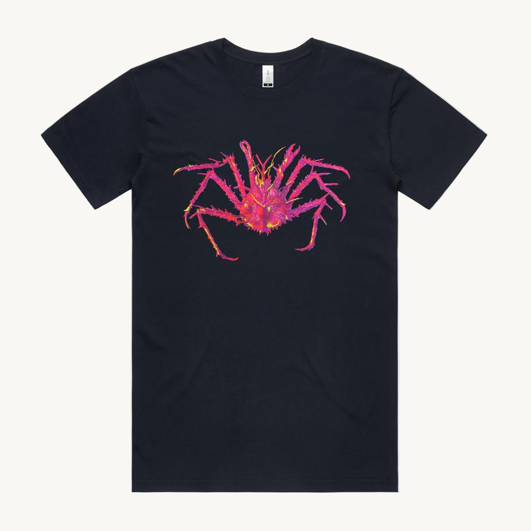 Spider Crab Navy T shirt by High Tees. 