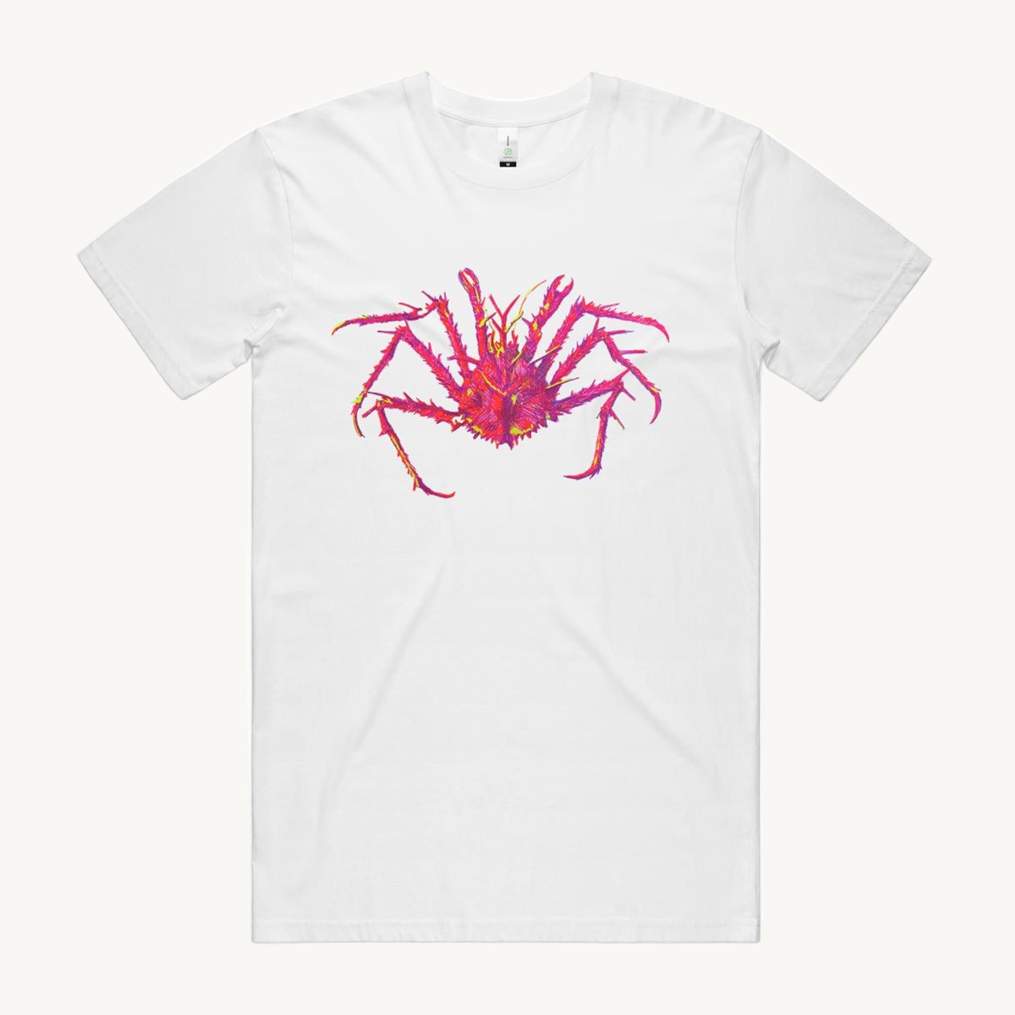 Spider Crab White T shirt by High Tees. 