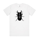 Stag Beetle T shirt printed on 100% organic cotton t shirt. 
