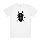 Stag Beetle T shirt printed on 100% organic cotton t shirt. 