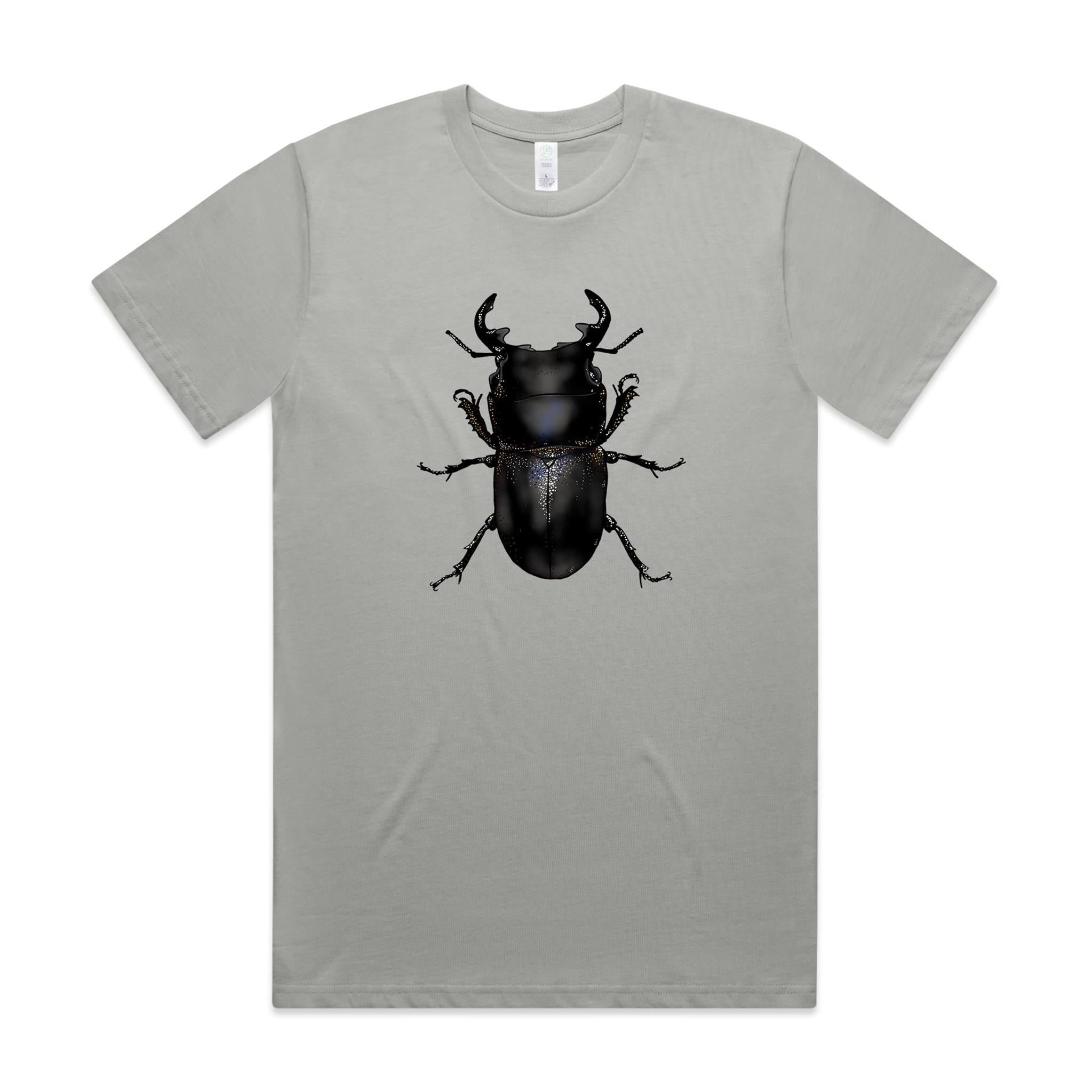 Stag Beetle T shirt printed on 100% organic cotton t shirt. 