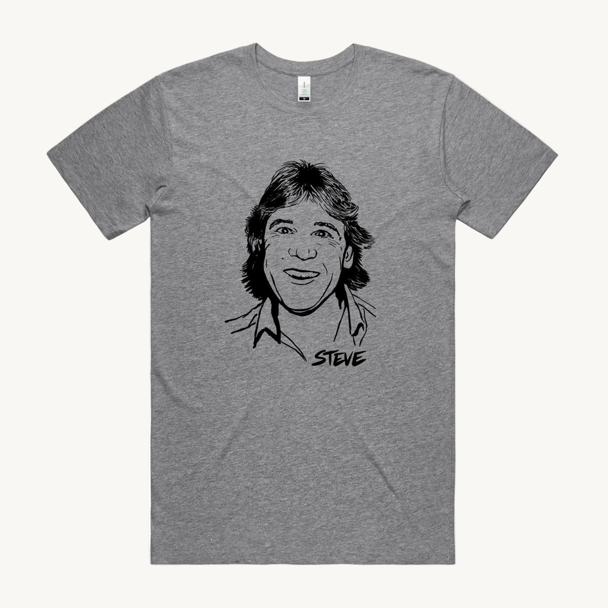 Steve Irwin Grey T shirt by High Tees.